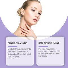 Lavender Shampoo Shower Set Cleansing Moisturizing Hair Body