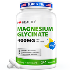 Magnesium Glycinate 240 Capsules High Absorption Gentle Formula