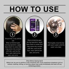 Herbal Hair Dye Shampoo Long Lasting Color Care