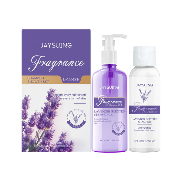 Lavender Shampoo Shower Set Cleansing Moisturizing Hair Body