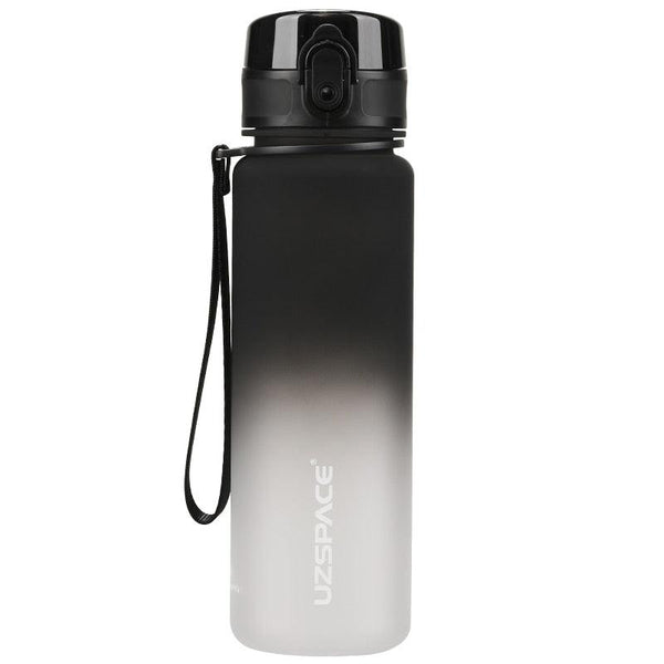 Motivational Sports Water Bottle With Time Marker Leakproof