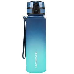 Motivational Sports Water Bottle With Time Marker Leakproof