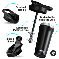 27oz Stainless Steel Insulated Shaker Cup Leak Free