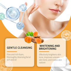 Turmeric Cleansing Mousse Gentle Pore Hydrating Facial Cleanser