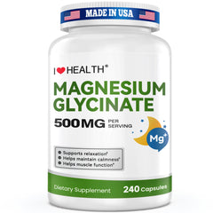 Magnesium Glycinate 240 Capsules High Absorption Gentle Formula