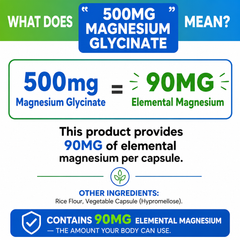Magnesium Glycinate 240 Capsules High Absorption Gentle Formula