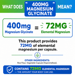 Magnesium Glycinate 240 Capsules High Absorption Gentle Formula