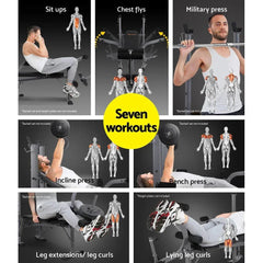 Everfit Multi Station Weight Bench For Strength Training