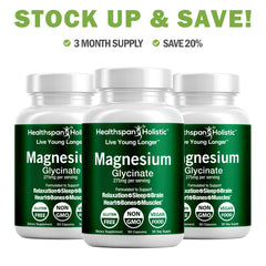 Magnesium Glycinate Supplement 90 Capsules
