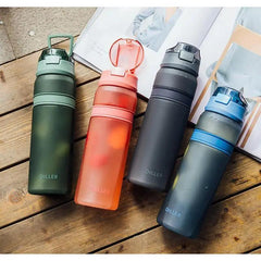 Portable Tritan Water Bottle With Straw For Sports