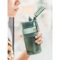 Portable Tritan Water Bottle With Straw For Sports