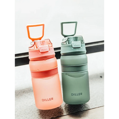 Portable Tritan Water Bottle With Straw For Sports
