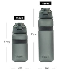 Portable Tritan Water Bottle With Straw For Sports